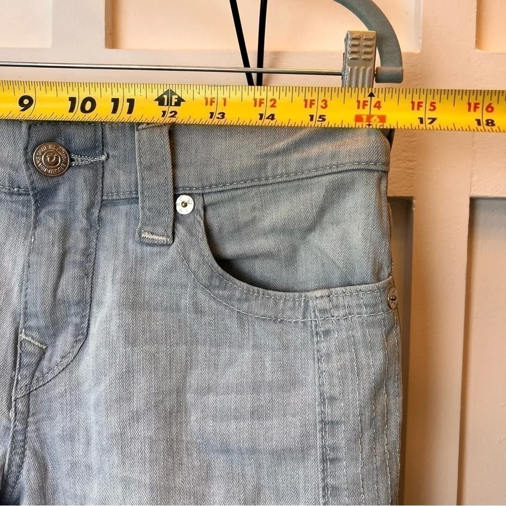 True Religion Men's Size 30 Gray Blue Geno Slim Streetwear Grunge Y2k Skater